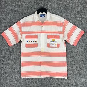 BUGLE BOY MENS SHIRT MEDIUM NAUTICAL SAILING OCEAN LEAGUE MARITIME FLAGS‎ VTG